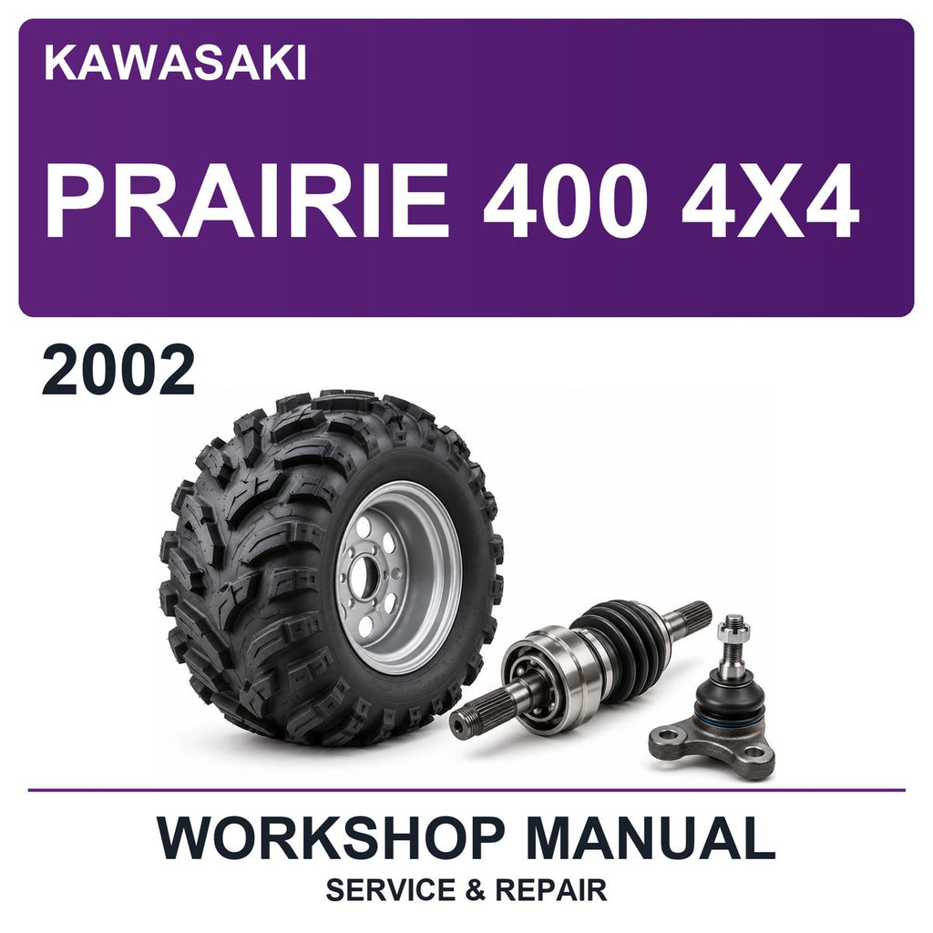 2002 Kawasaki Prairie 400 4X4 Workshop Service & Repair Manual