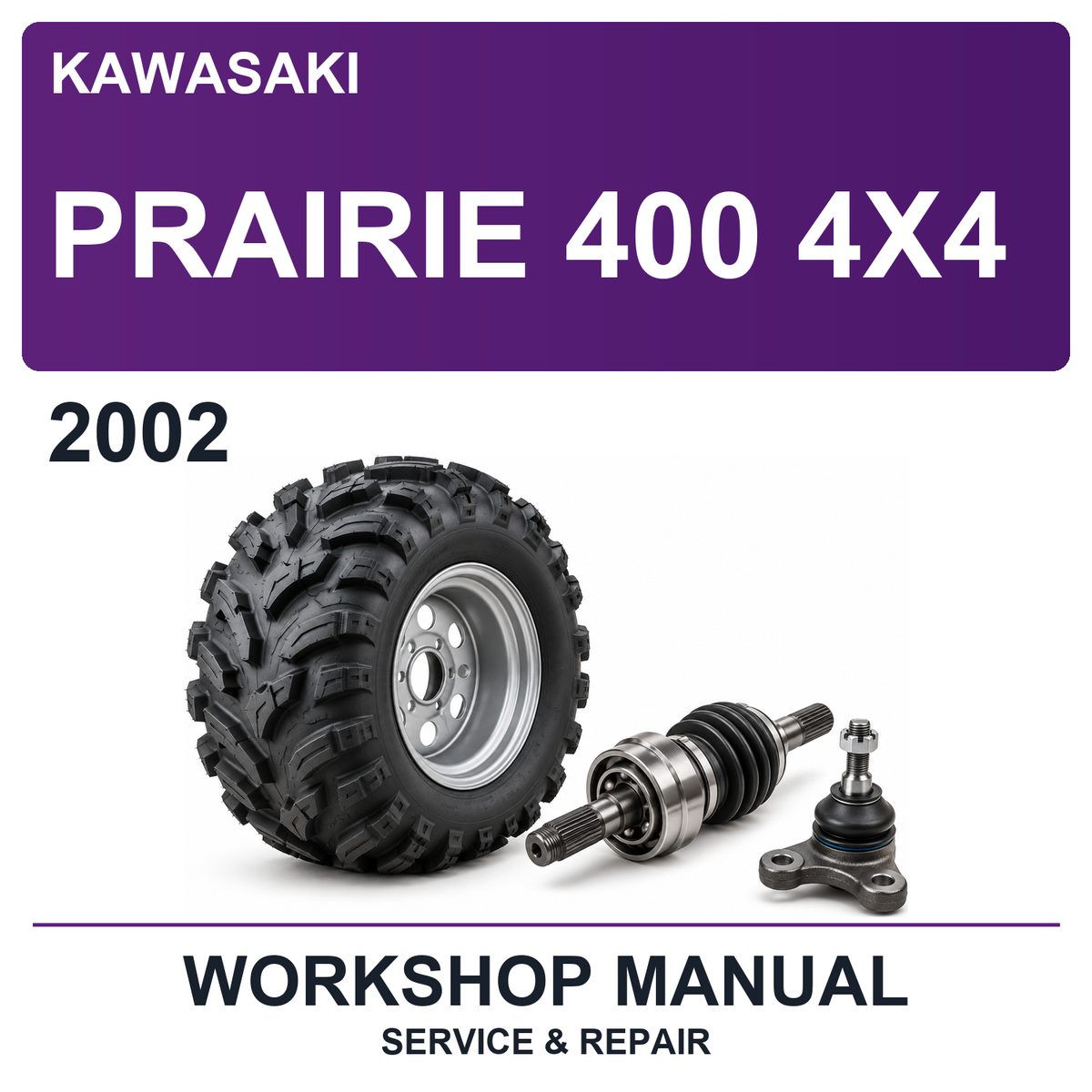 2002 Kawasaki Prairie 400 4X4 Workshop Service & Repair Manual