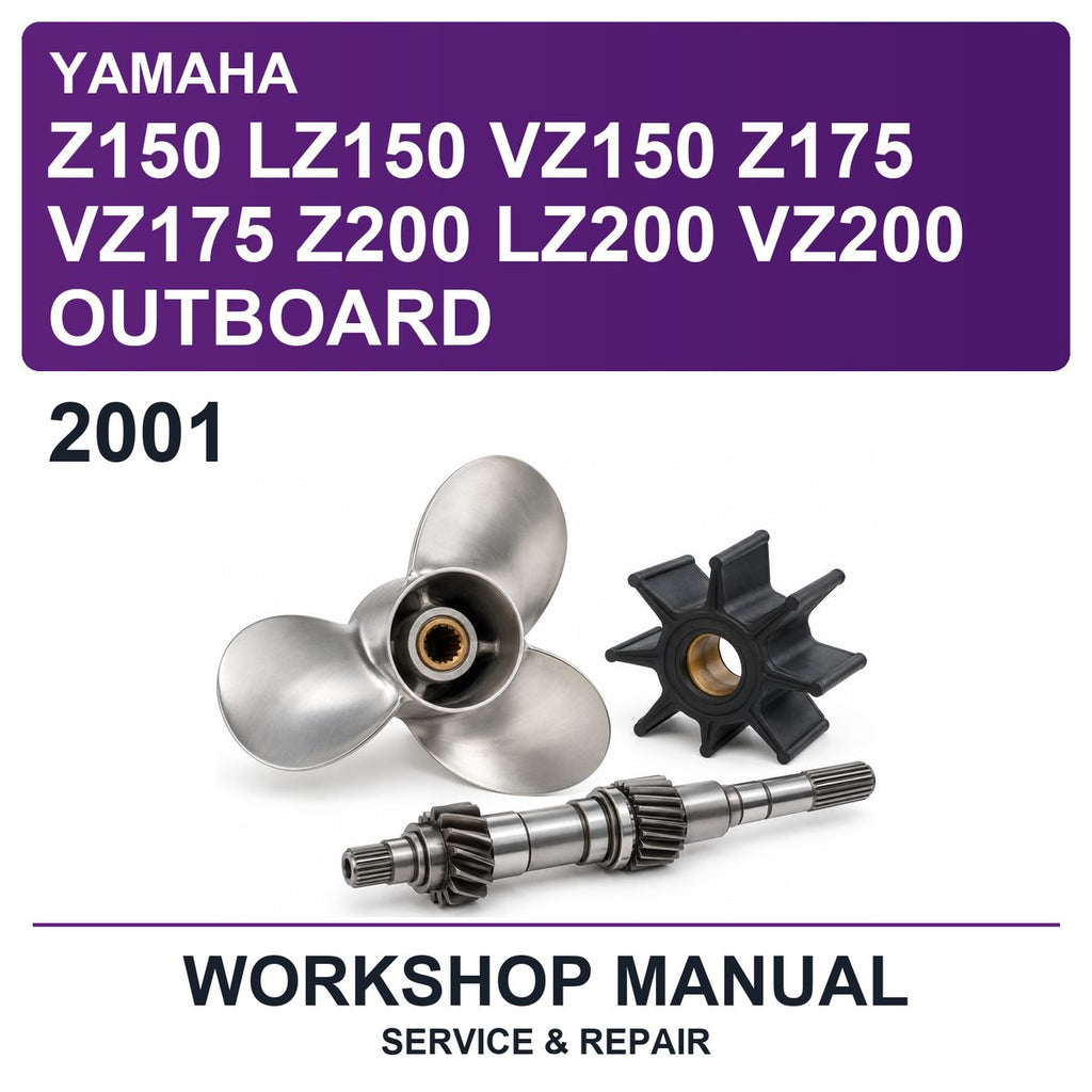 2001 Yamaha Z150 LZ150 VZ150 Z175 VZ175 Z200 LZ200 VZ200 Outboard Workshop Service & Repair Manual