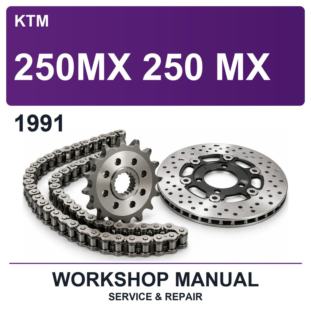 1991 KTM 250MX 250 MX Workshop Service & Repair Manual