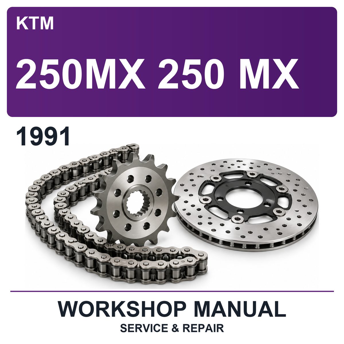 1991 KTM 250MX 250 MX Workshop Service & Repair Manual