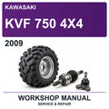 2009 Kawasaki KVF 750 4X4 Workshop Service & Repair Manual