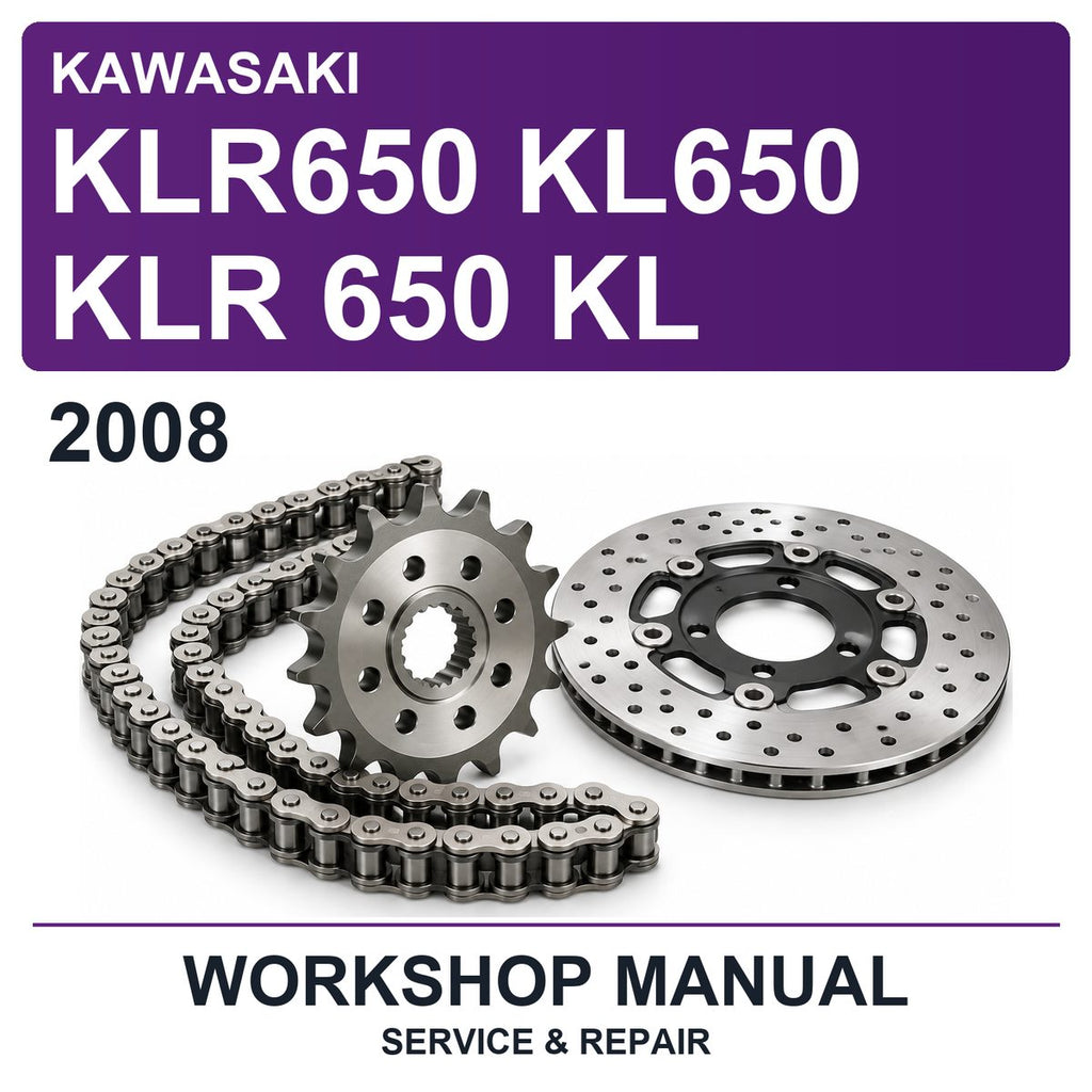 2008 Kawasaki KLR650 KL650 KLR 650 KL Workshop Service & Repair Manual