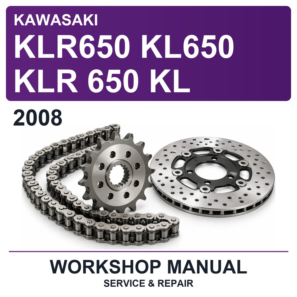 2008 Kawasaki KLR650 KL650 KLR 650 KL Workshop Service & Repair Manual