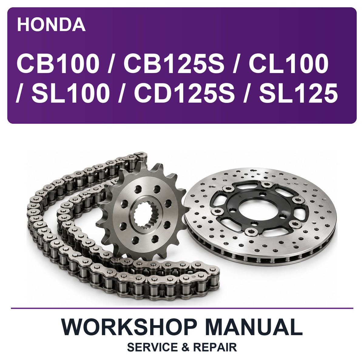 Honda CB100 / CB125S / CL100 / SL100 / CD125S / SL125 Workshop Service & Repair Manual