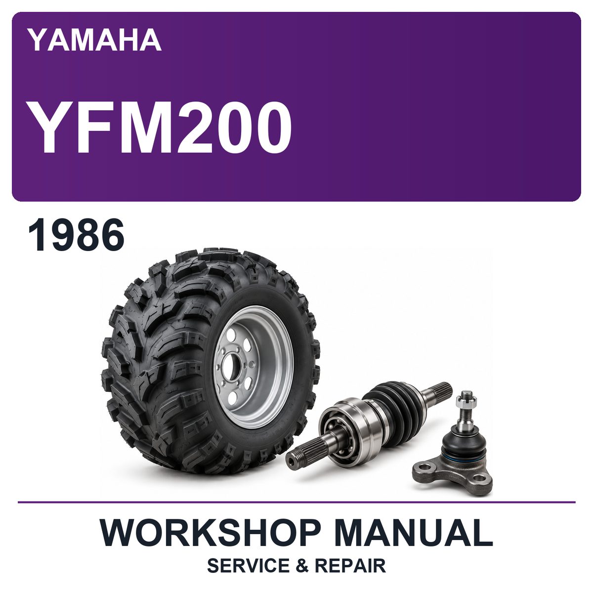 1986 Yamaha YFM200 Workshop Service & Repair Manual