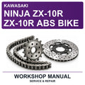 Kawasaki Ninja ZX-10R ZX-10R ABS Bike Workshop Service & Repair Manual