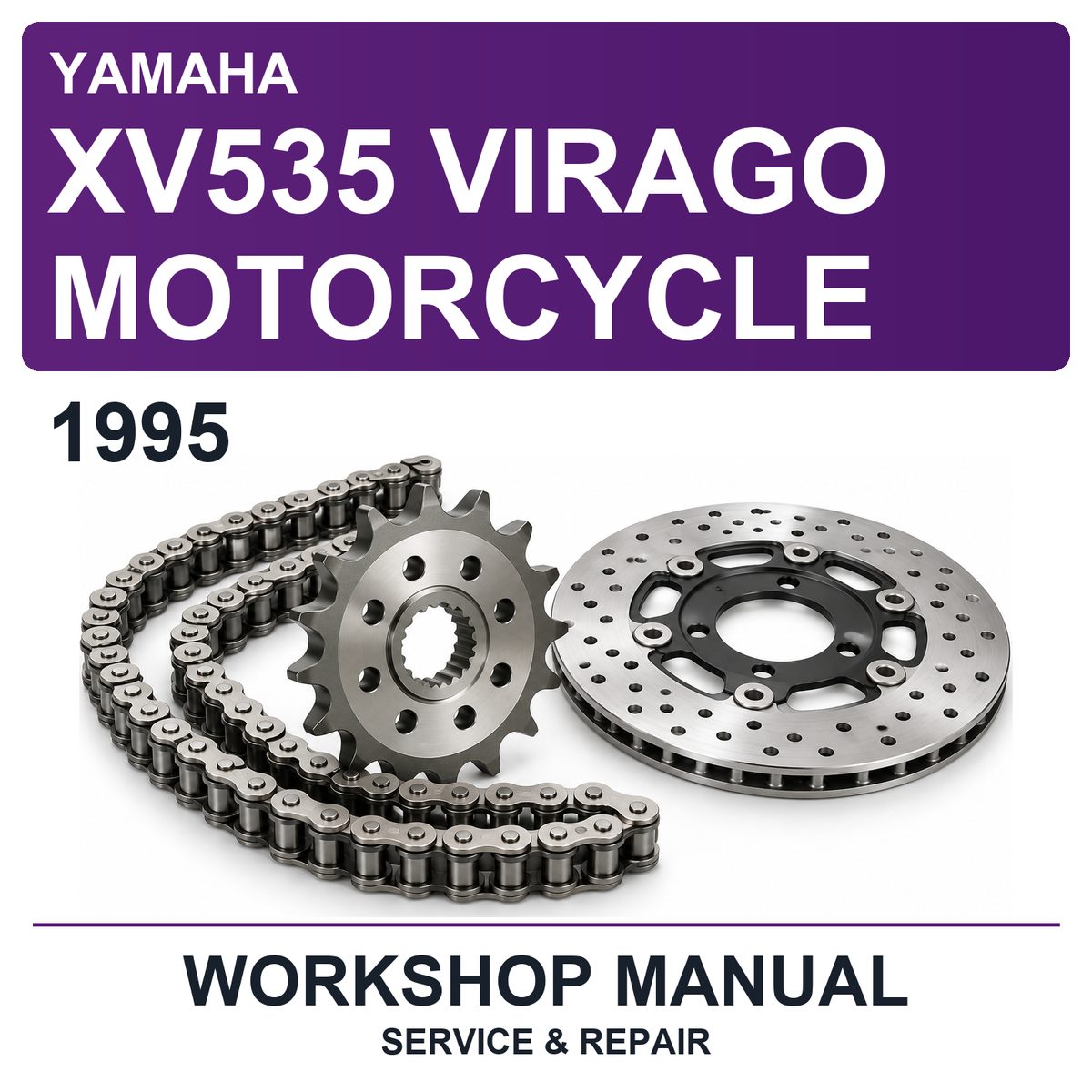1995 Yamaha XV535 Virago Motorcycle Workshop Service & Repair Manual