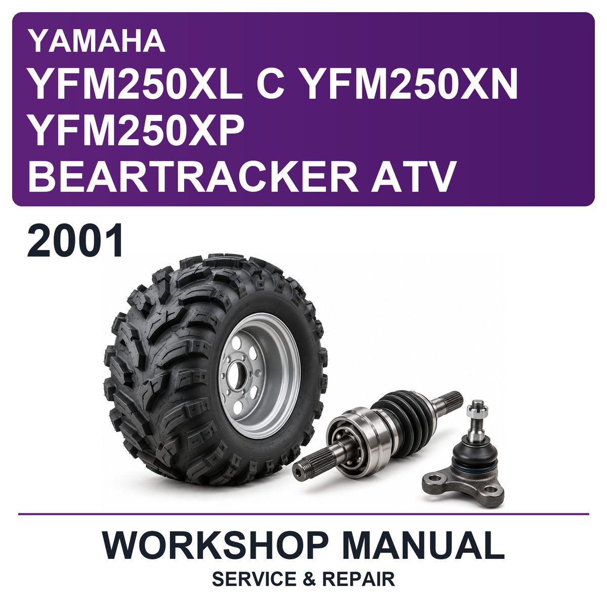 2001 Yamaha YFM250XL C YFM250XN YFM250XP Beartracker ATV Workshop Service & Repair Manual
