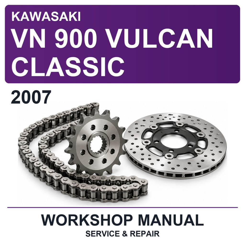 2007 Kawasaki VN 900 Vulcan Classic Workshop Service & Repair Manual