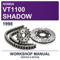 1998 Honda VT1100 Shadow Workshop Service & Repair Manual