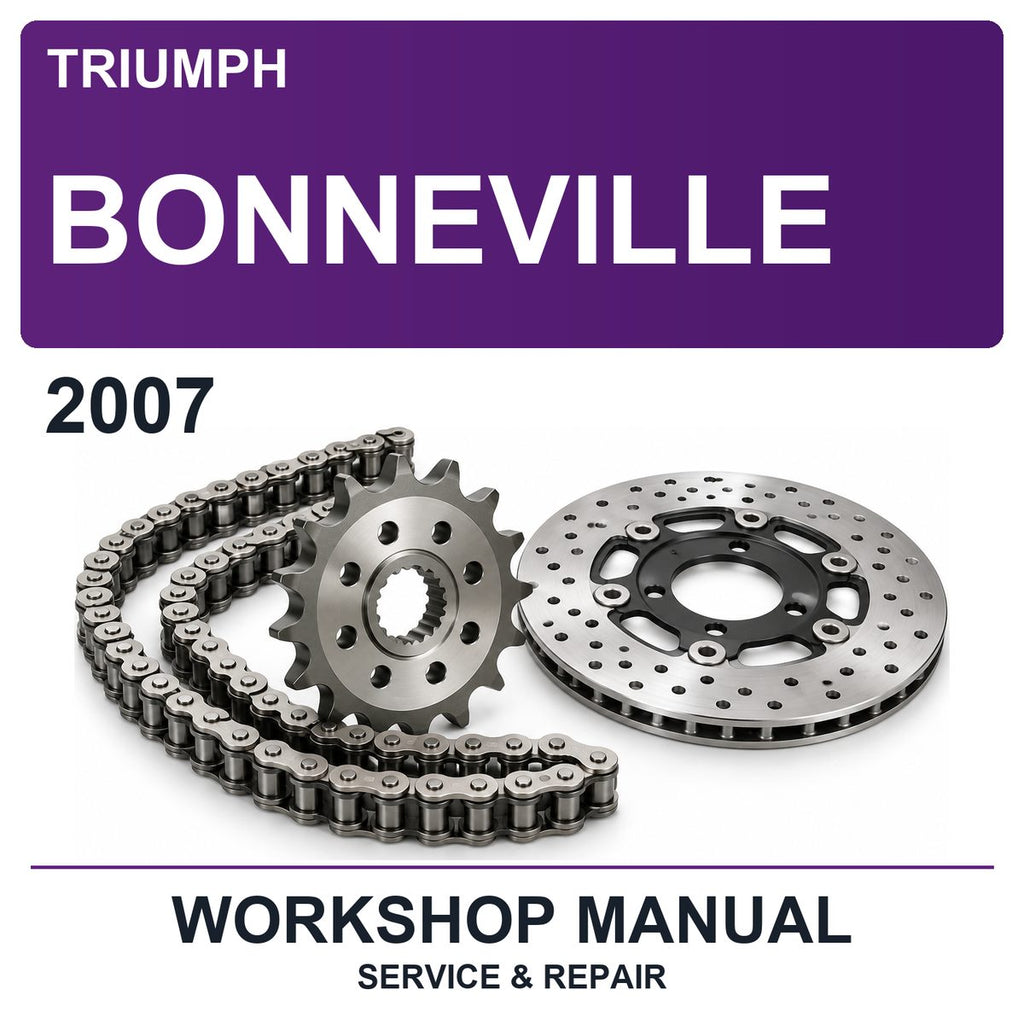 2007 Triumph Bonneville Workshop Service & Repair Manual