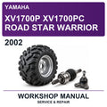 2002 Yamaha XV1700P XV1700PC Road Star Warrior Workshop Service & Repair Manual