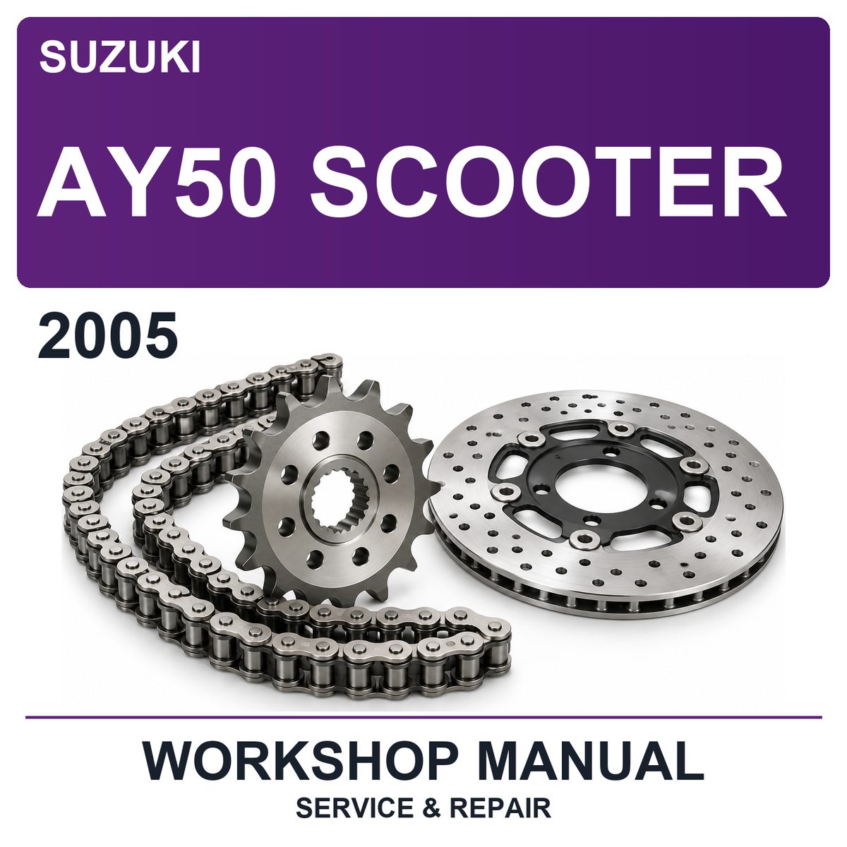 2005 Suzuki AY50 Scooter Workshop Service & Repair Manual