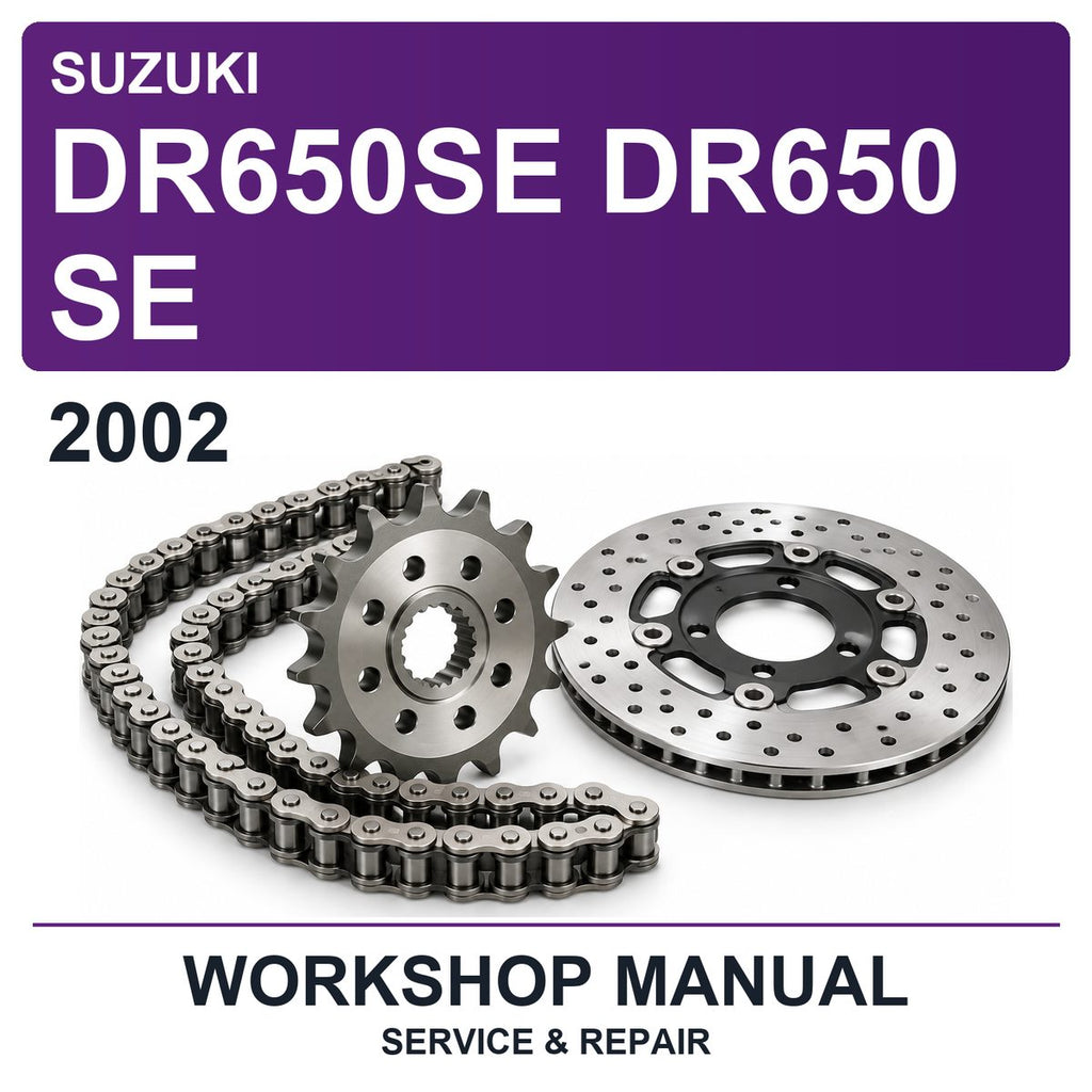 2002 Suzuki DR650SE DR650 Se Workshop Service & Repair Manual