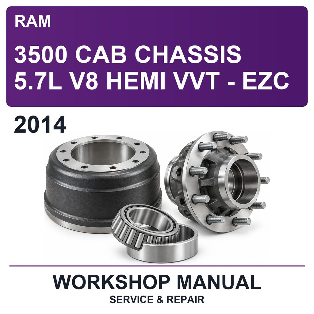 2014 Ram 3500 Cab Chassis 5.7L V8 Hemi VVT - EZC Workshop Service & Repair Manual