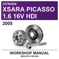 2005 Citroen Xsara Picasso 1.6 16V Hdi Workshop Service & Repair Manual