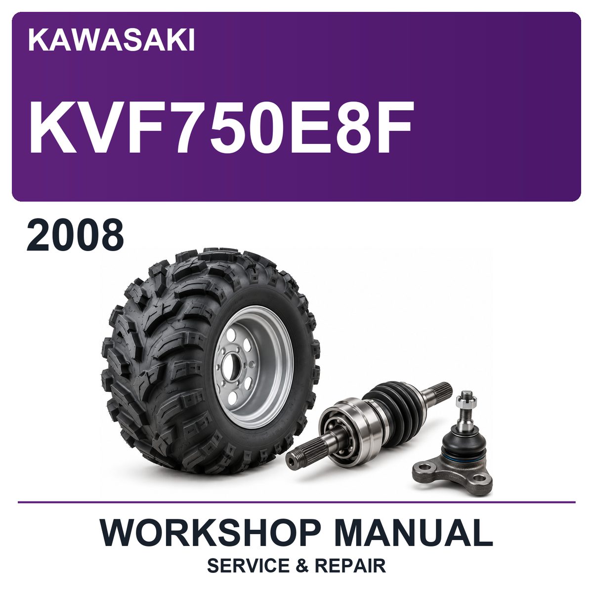 2008 Kawasaki KVF750E8F Workshop Service & Repair Manual