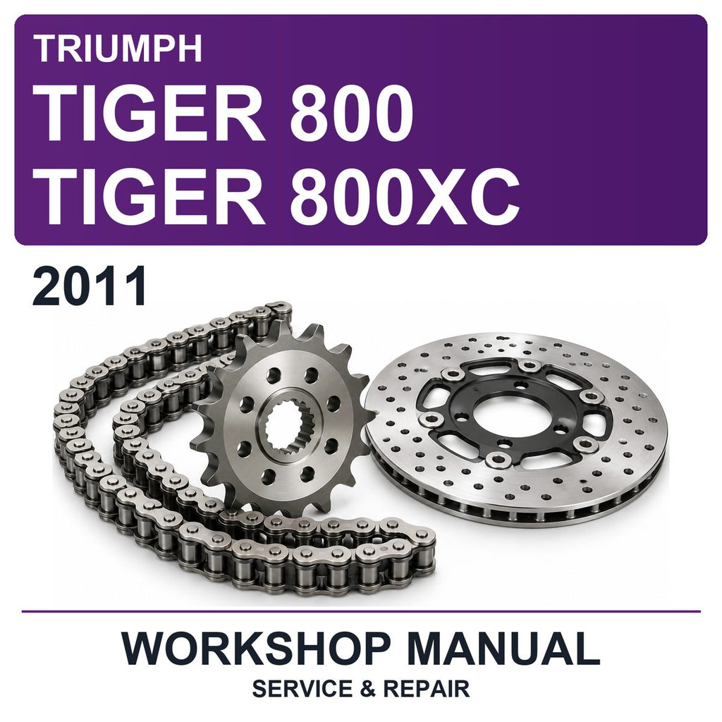 2011 Triumph Tiger 800 Tiger 800XC Workshop Service & Repair Manual