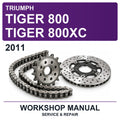 2011 Triumph Tiger 800 Tiger 800XC Workshop Service & Repair Manual