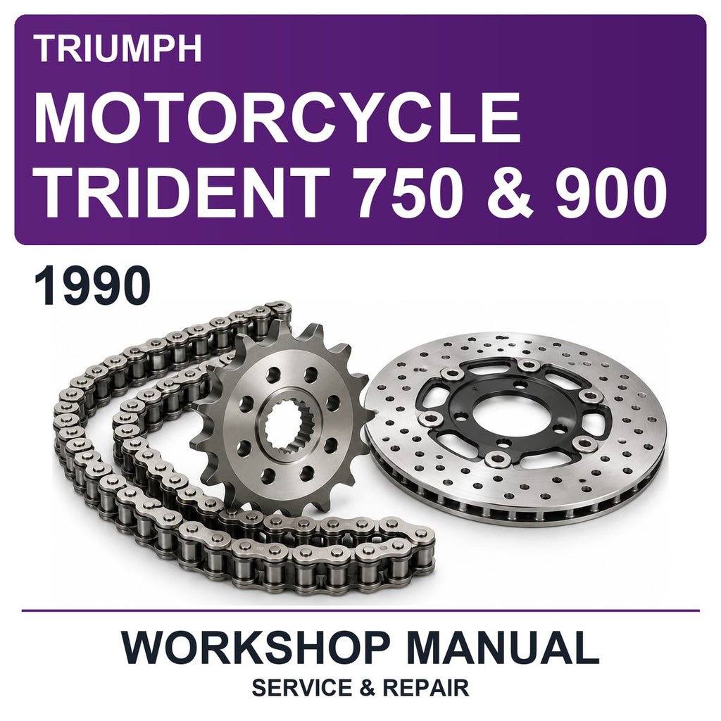 1990 Triumph Motorcycle Trident 750 & 900 Workshop Service & Repair Manual