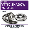 2003 Honda VT750 Shadow 750 ACE Workshop Service & Repair Manual