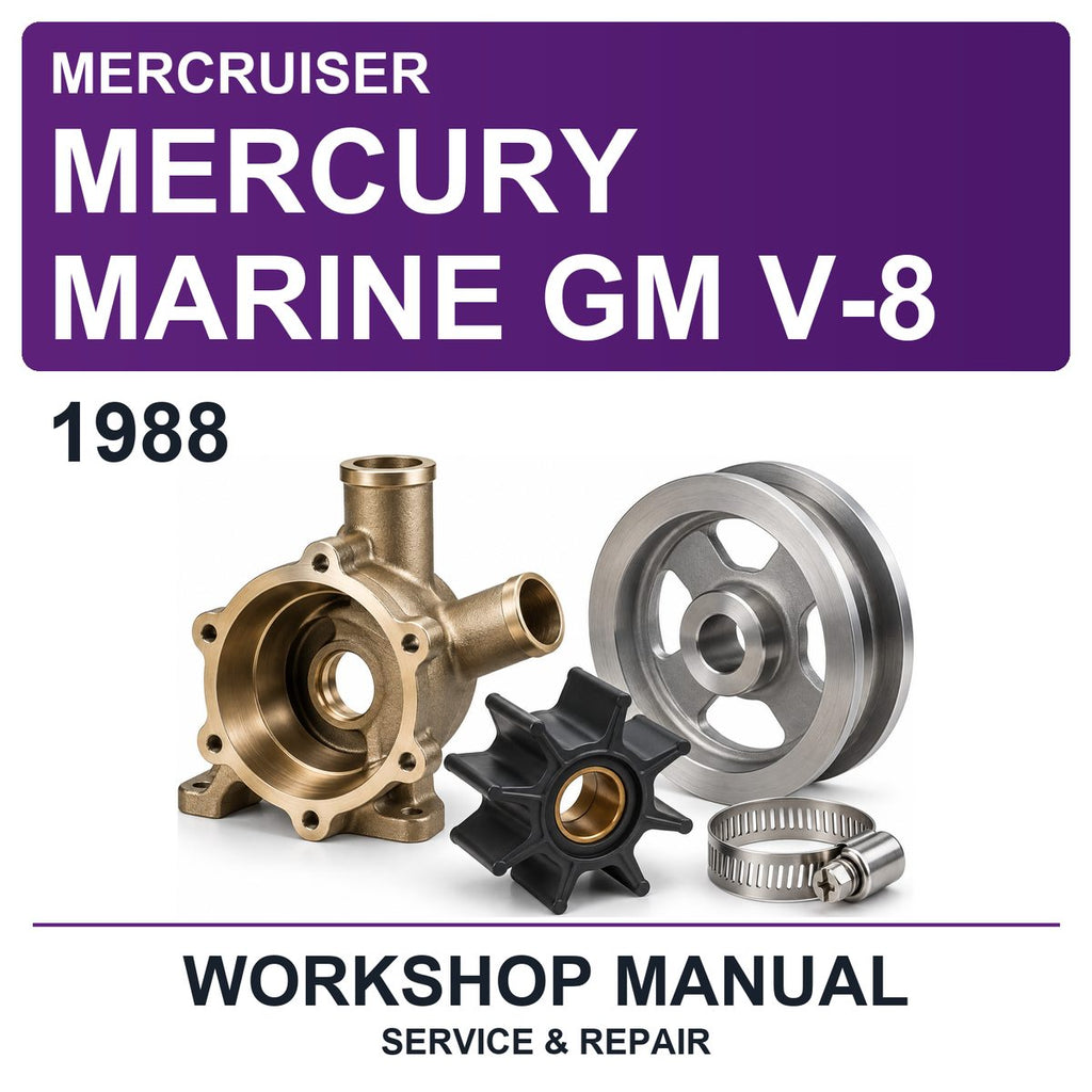 1988 Mercury Mercruiser Marine GM V-8 Workshop Service & Repair Manual