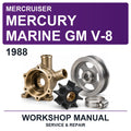1988 Mercury Mercruiser Marine GM V-8 Workshop Service & Repair Manual
