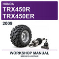 2009 Honda TRX450R TRX450ER Workshop Service & Repair Manual