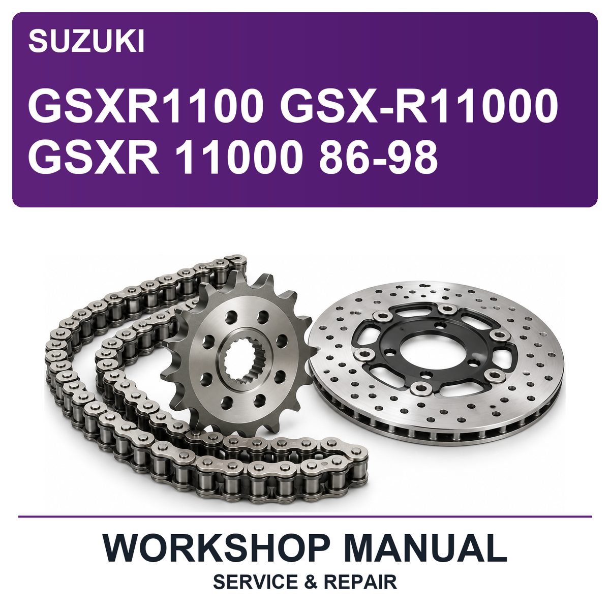 Suzuki GSXR1100 GSX-R11000 Gsxr 11000 86-98 Workshop Service & Repair Manual