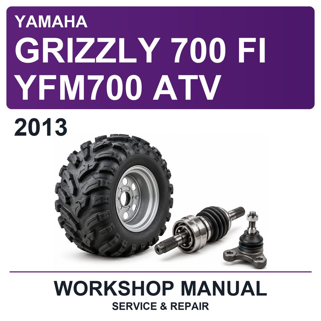 2013 Yamaha Grizzly 700 FI YFM700 ATV Workshop Service & Repair Manual