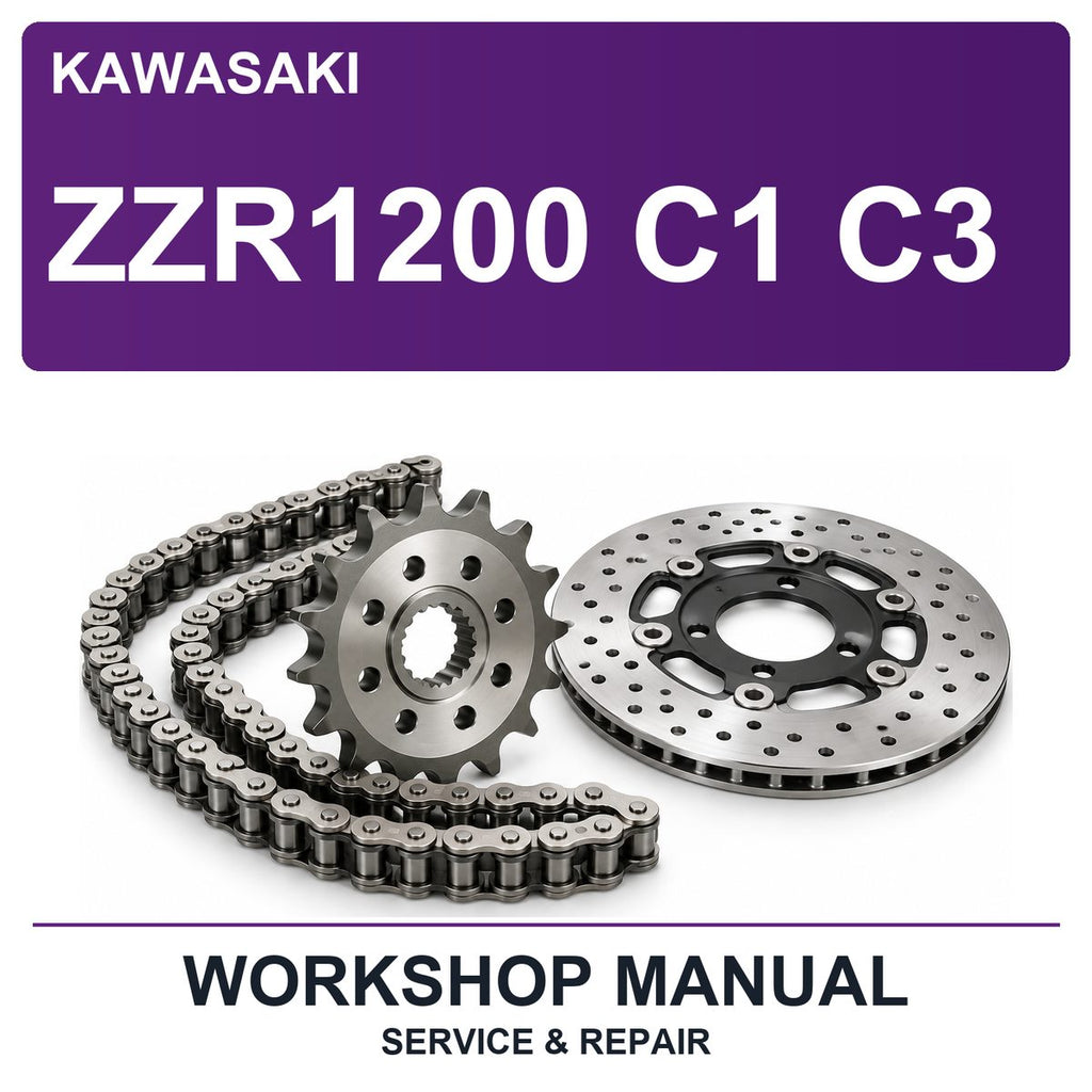 Kawasaki ZZR1200 C1 C3 Workshop Service & Repair Manual