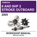 2005 Yamaha 6 And 8HP 2 Stroke Outboard Workshop Service & Repair Manual