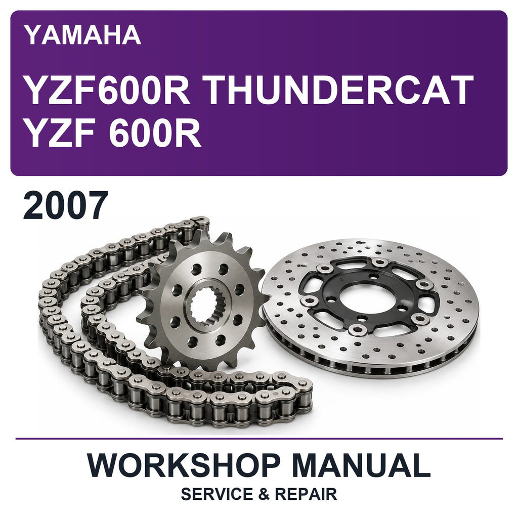 2007 Yamaha YZF600R Thundercat YZF 600R Workshop Service & Repair Manual