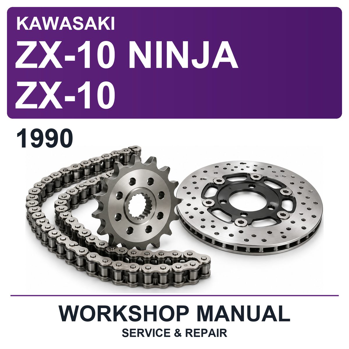 1990 Kawasaki ZX-10 Ninja ZX-10 Workshop Service & Repair Manual