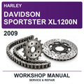 2009 Harley Davidson Sportster XL1200N Workshop Service & Repair Manual