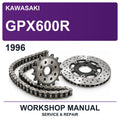 1996 Kawasaki GPX600R Workshop Service & Repair Manual