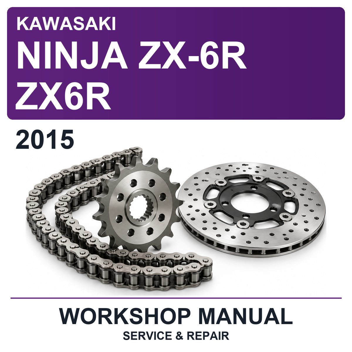 2015 Kawasaki Ninja ZX-6R ZX6R Workshop Service & Repair Manual