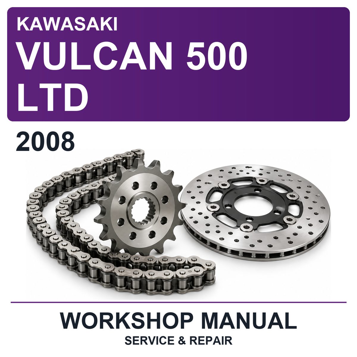 2008 Kawasaki Vulcan 500 LTD Workshop Service & Repair Manual