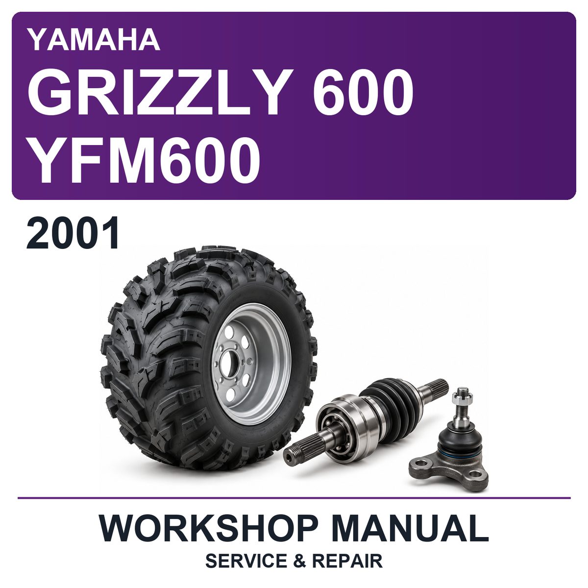 2001 Yamaha Grizzly 600 YFM600 Workshop Service & Repair Manual