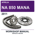 2011 Aprilia NA 850 Mana Workshop Service & Repair Manual