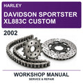2002 Harley Davidson Sportster XL883C Custom Workshop Service & Repair Manual