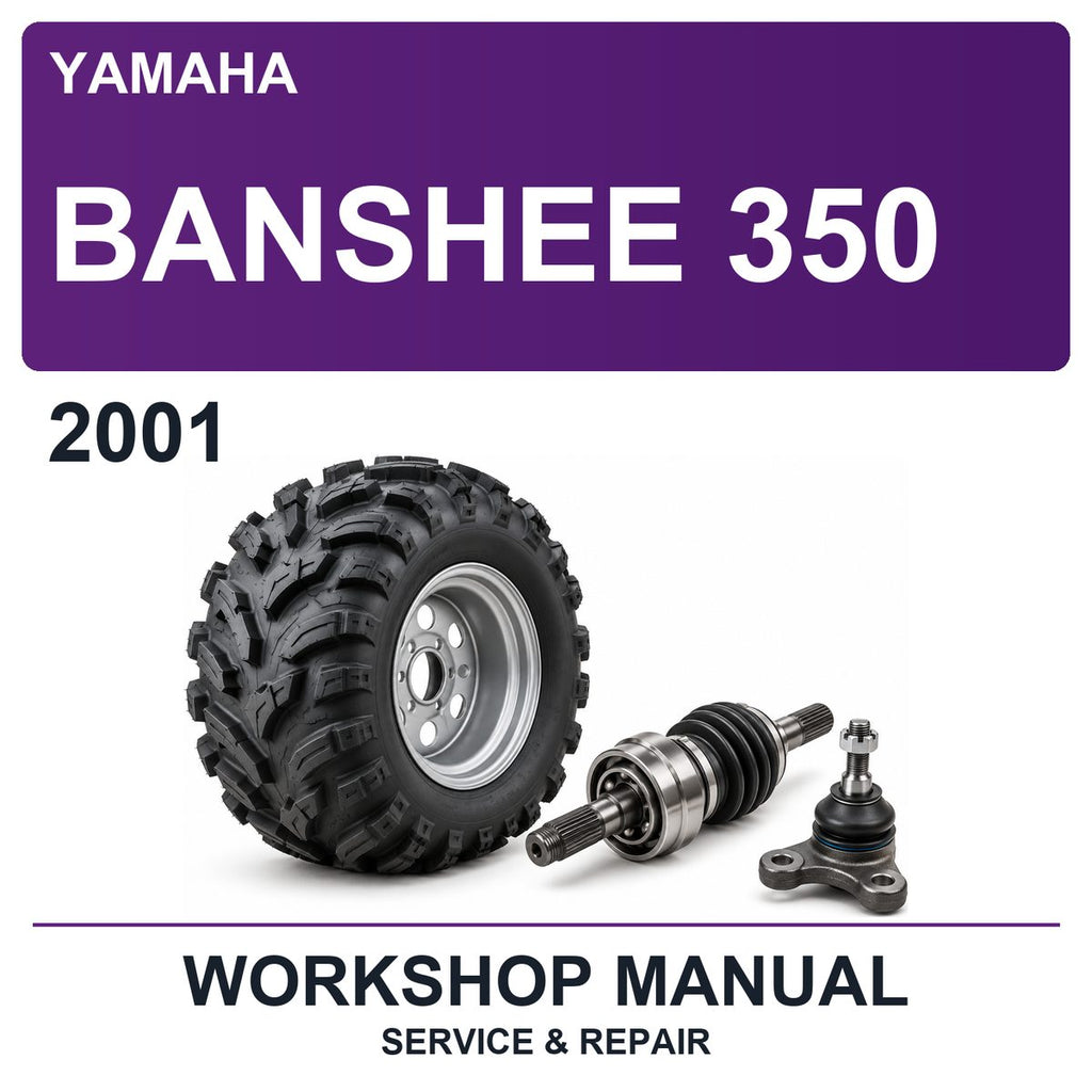 2001 Yamaha Banshee 350 Workshop Service & Repair Manual