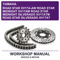 Yamaha Road Star XV17A-AW Road Star Midnight XV17AM Road Star Midnight Silverado XV17ATM Road Star Silverado XV17AT Workshop Service & Repair Manual