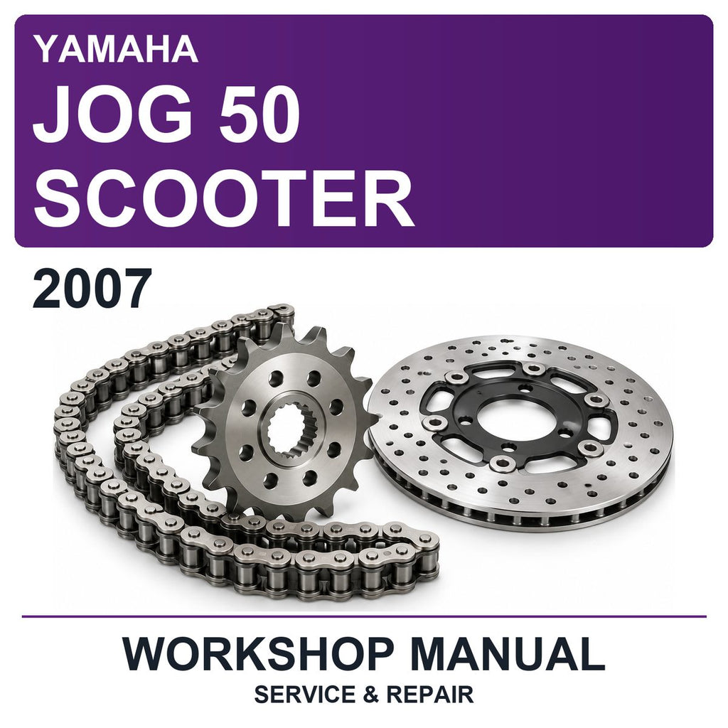2007 Yamaha JOG 50 Scooter Workshop Service & Repair Manual