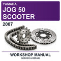 2007 Yamaha JOG 50 Scooter Workshop Service & Repair Manual