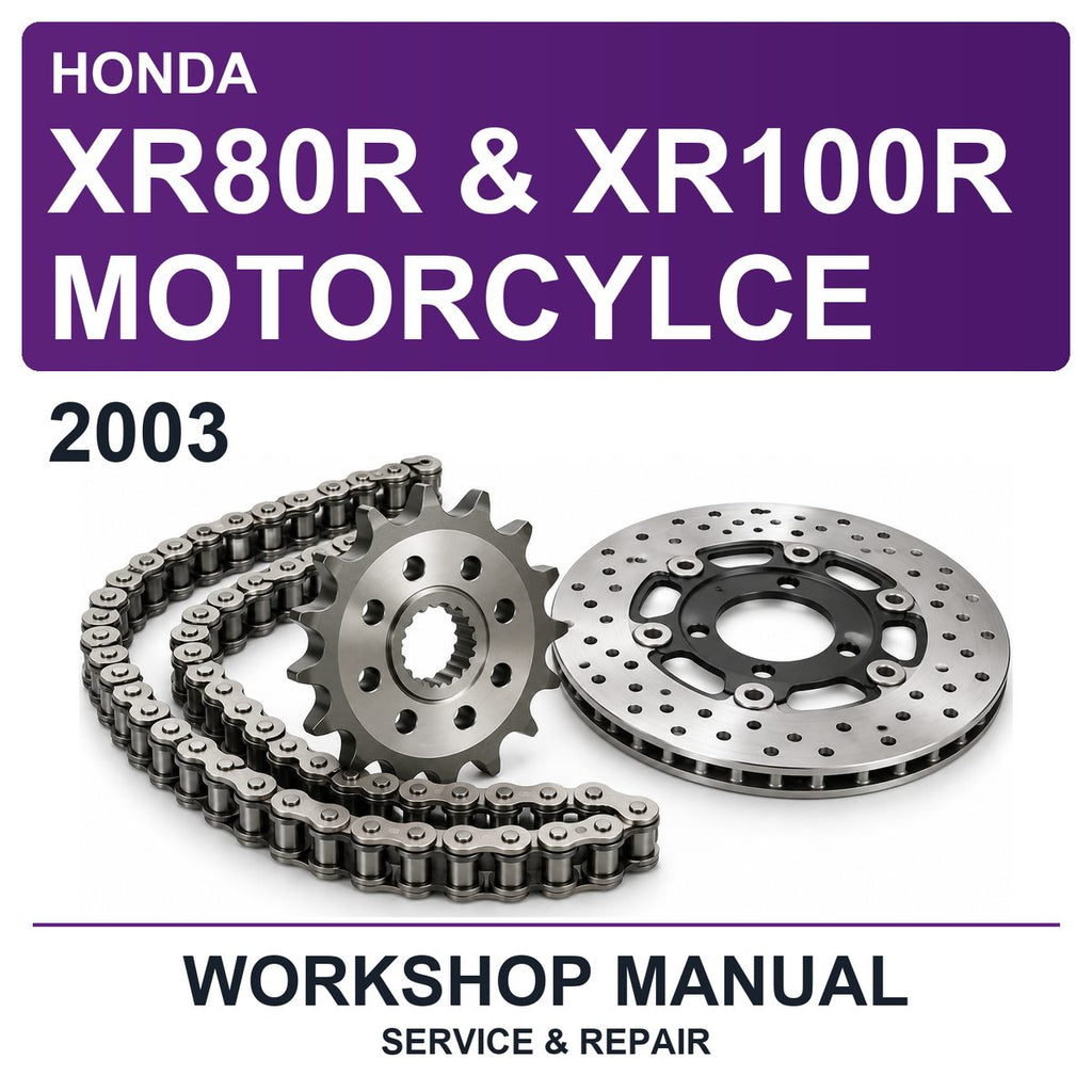 2003 Honda XR80R & XR100R Motorcylce Workshop Service & Repair Manual