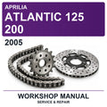 2005 Aprilia Atlantic 125 200 Workshop Service & Repair Manual