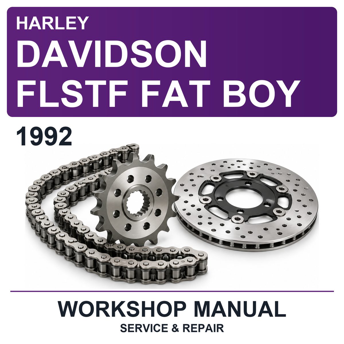1992 Harley Davidson Flstf Fat Boy Workshop Service & Repair Manual