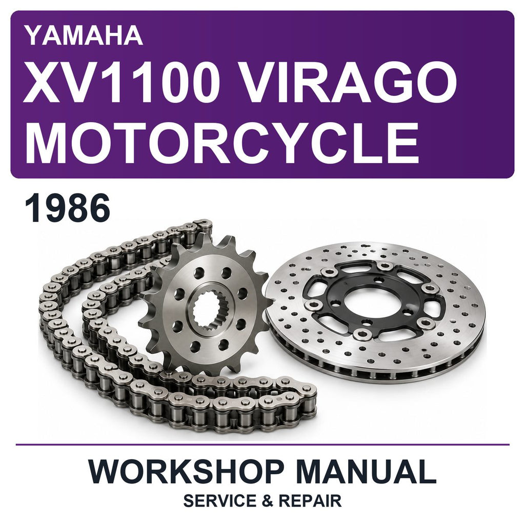 1986 Yamaha XV1100 Virago Motorcycle Workshop Service & Repair Manual